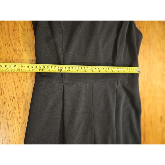 Calvin Klein Jumpsuit Black Sleeveless Wide Leg Size 10 Career Wear CD0C12P2 - Picture 10 of 11